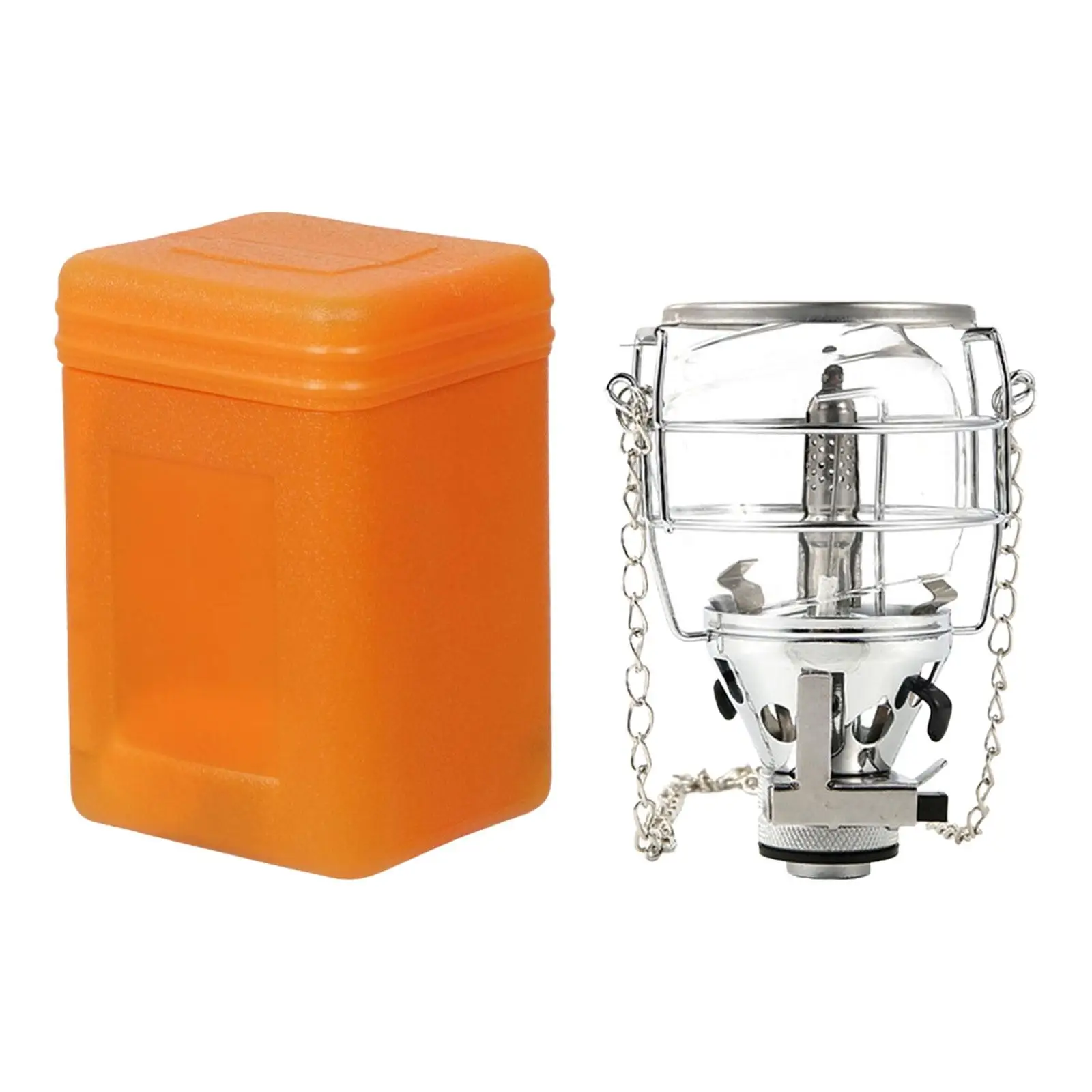 Compact Gas Lantern Fuel Lamp with Storage Case Hanging Torch Camping Light Tent Lantern for Picnic Backpacking Travel Hiking