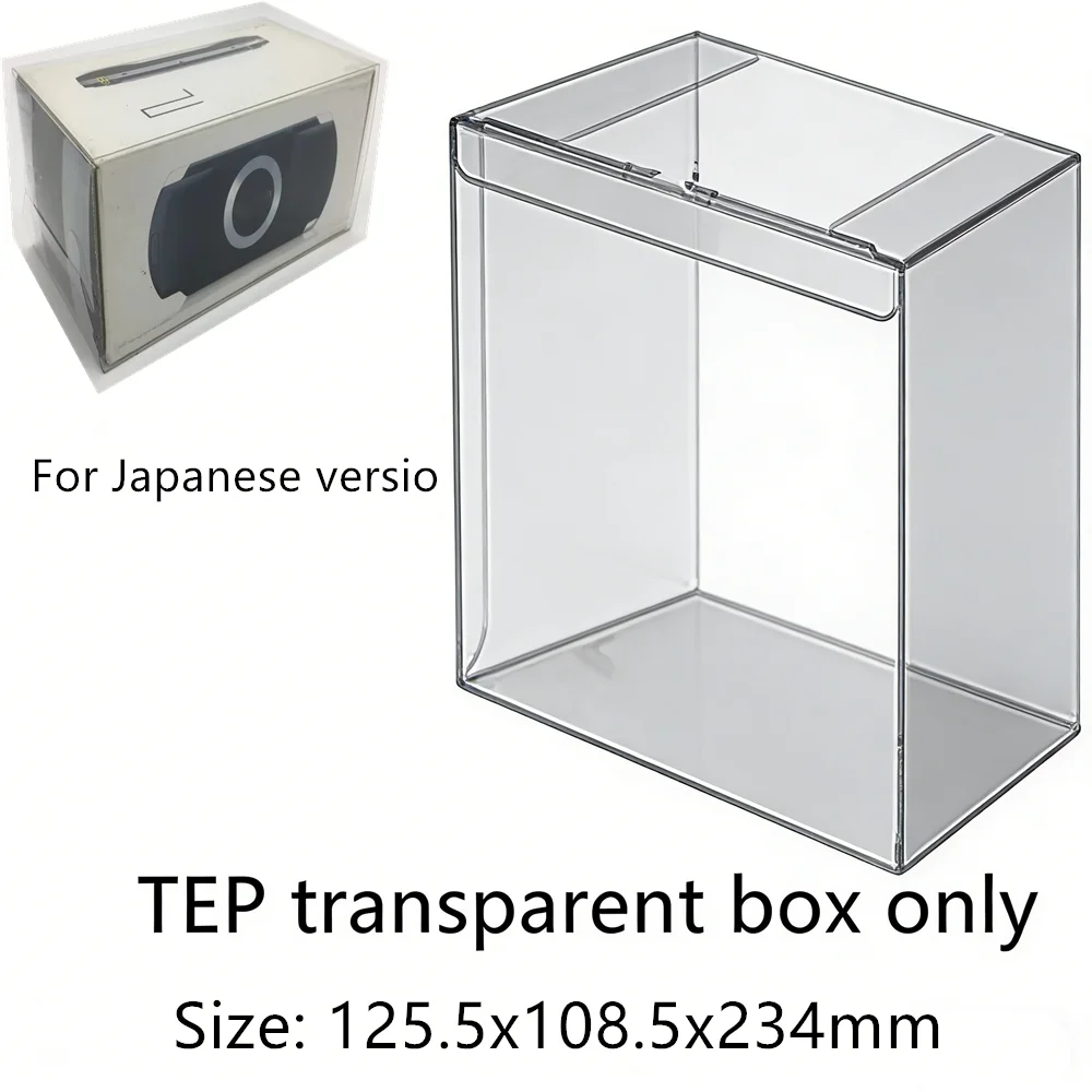 

Коллекционный прозрачный футляр для хранения игр PSP1000/Sony PlayStation Portable, прозрачные коробки из TEP, прозрачный коллекционный кейс.