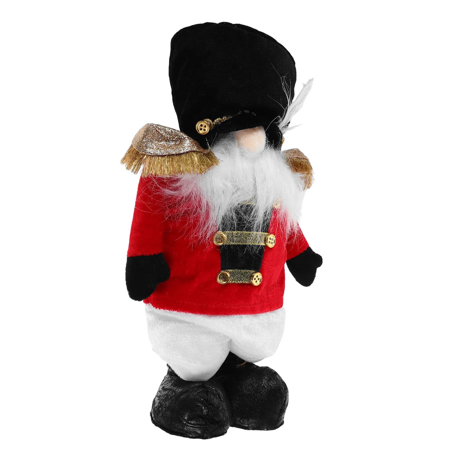 

Faceless Standing Nutcracker Ornament Extendable Christmas Soldier Decor for Table Centerpiece Shelf Corner Holiday Home Festive