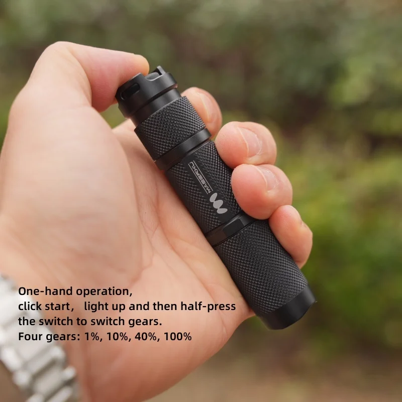 Maeerxu EC11 Aluminum Alloy 14500 and  AA flashlight 800 lumens 150m EDC mini pocket flashlight