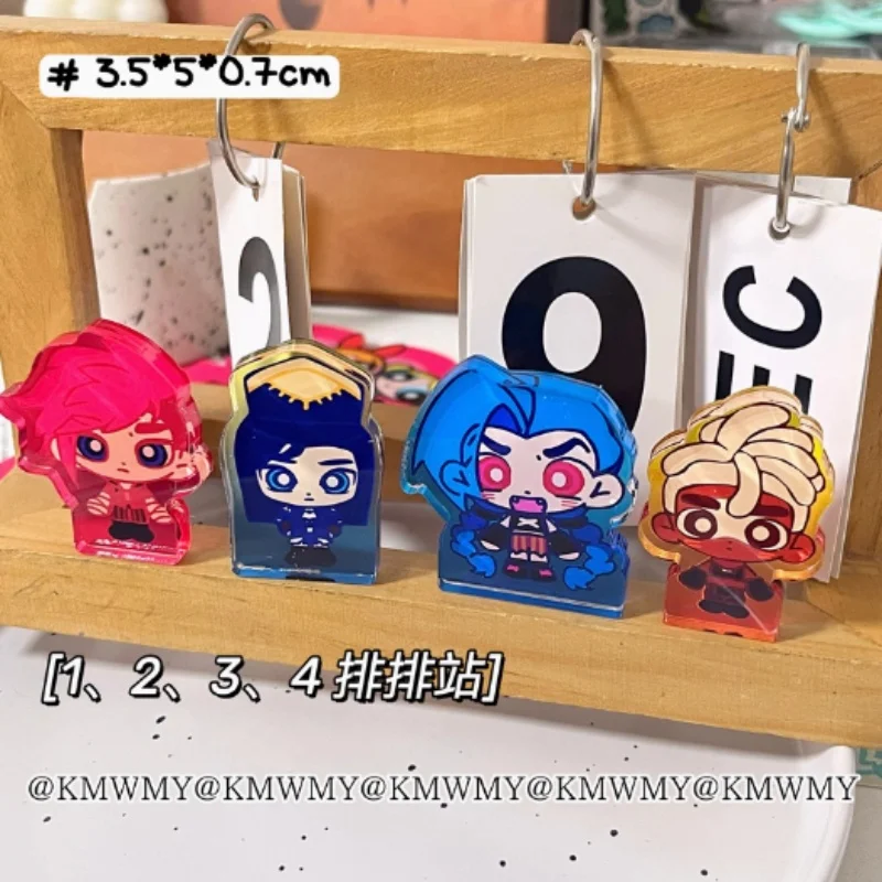 새로운 핫 Arcane 스탠드 아크릴 벽돌 그림 디스플레이 애니메이션 상품 컬렉션 데스크 장식 장식품 Accesorios Caitlyn 장난감 모델