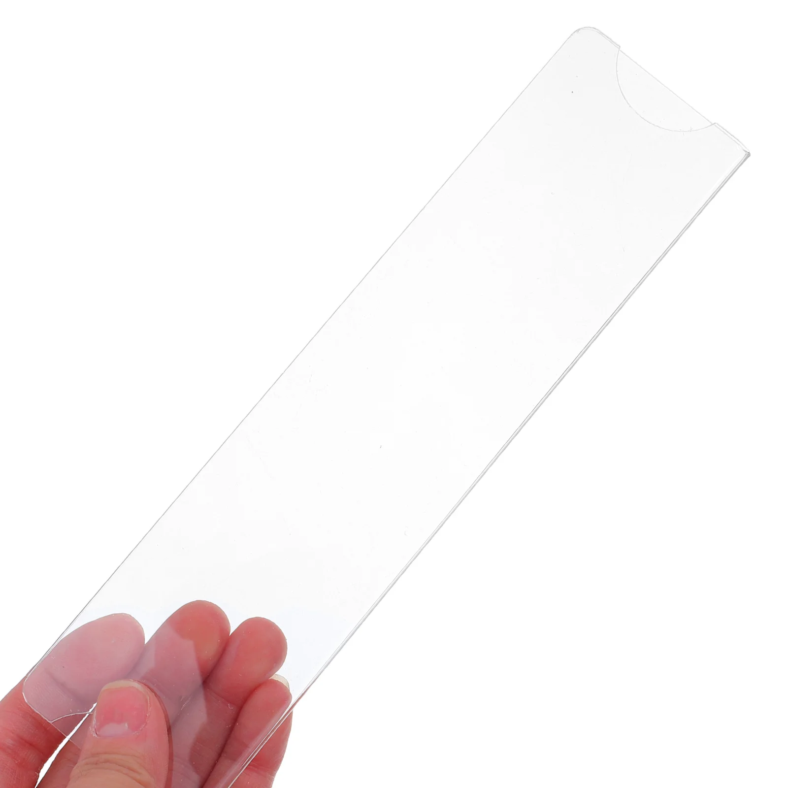 10pcs Acrylic Nameplate Holder Clear Transparent Stand Photo Frame Brand Sign Display Table Top Menu Exhibitions