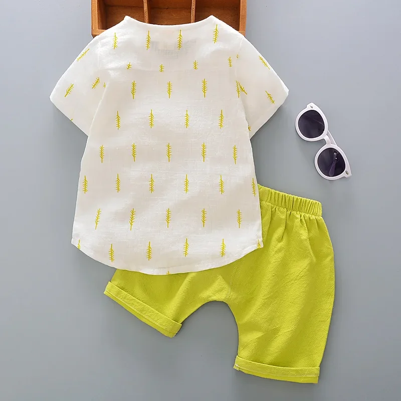 2022 new summer  Boys Clothing Kids Tops T-shirt+ Shorts Sets Children\'s casual clothes Cute Baby Set