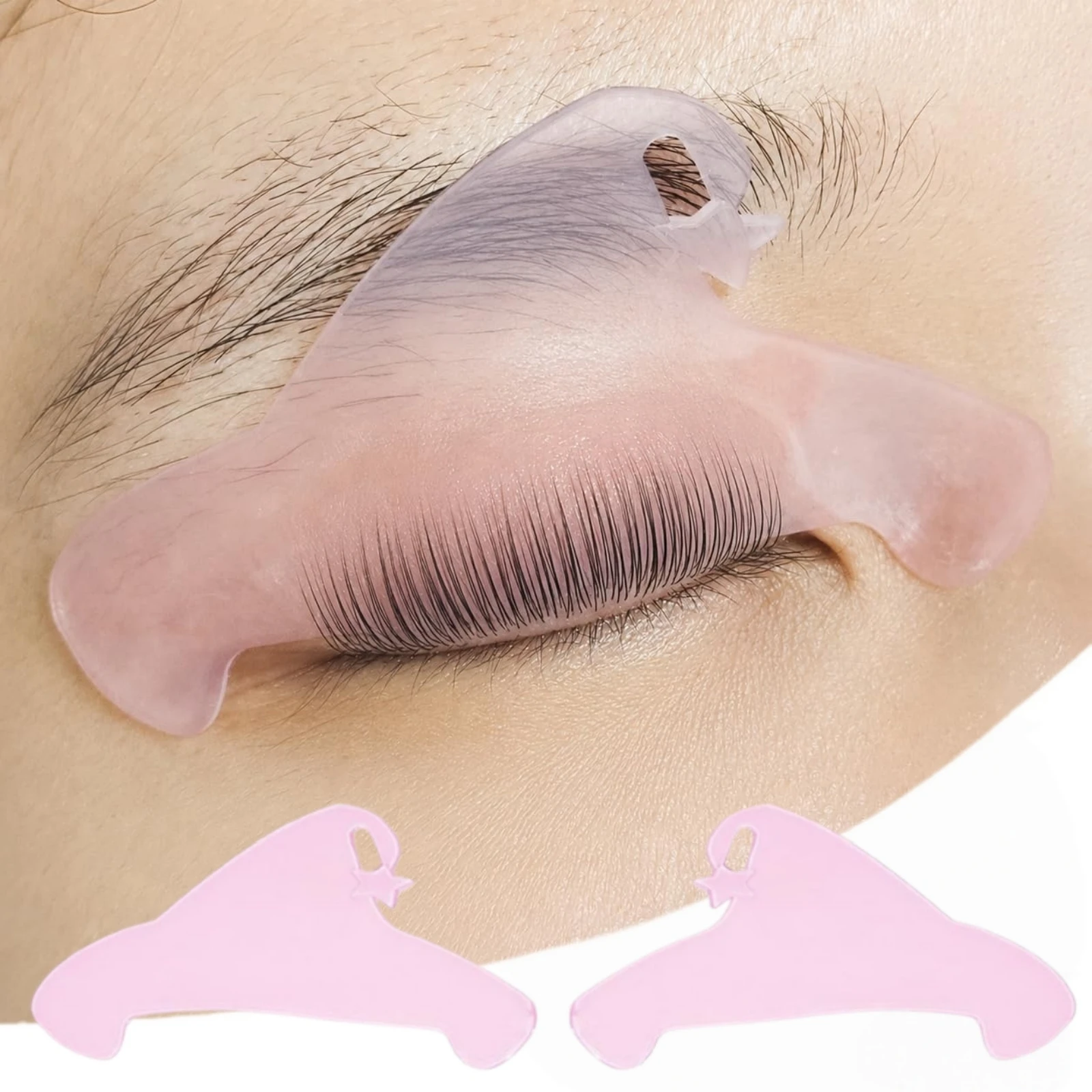 Libeauty  Reusable 1 Pair Christmas Hat Eye Pad Lash Lifting Eyelash Extension Super Sticky Under Eye Gel Patch Makeup Tool
