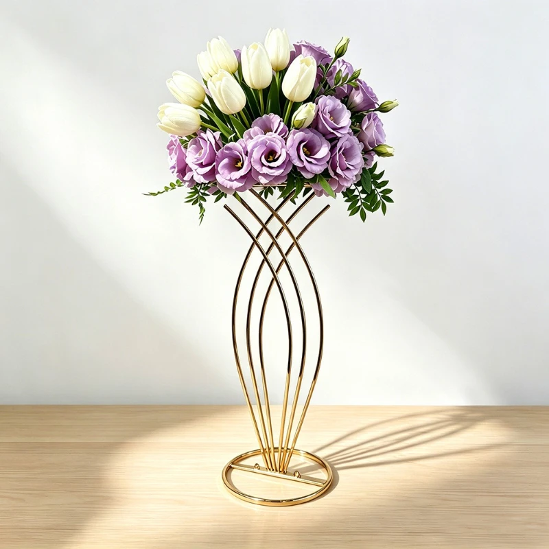 Wedding electroplated flower vessels, table flowers, hotel wedding props, window display decorations, floral art, mermaid flower