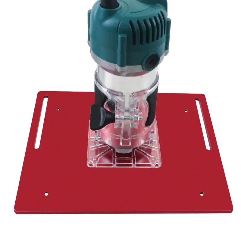 c8-router-lift-table-insert-plate-flip-over-bakelite-aluminum-alloy-red-blue-milling-engraving-slotting-trimming-woodworking-new