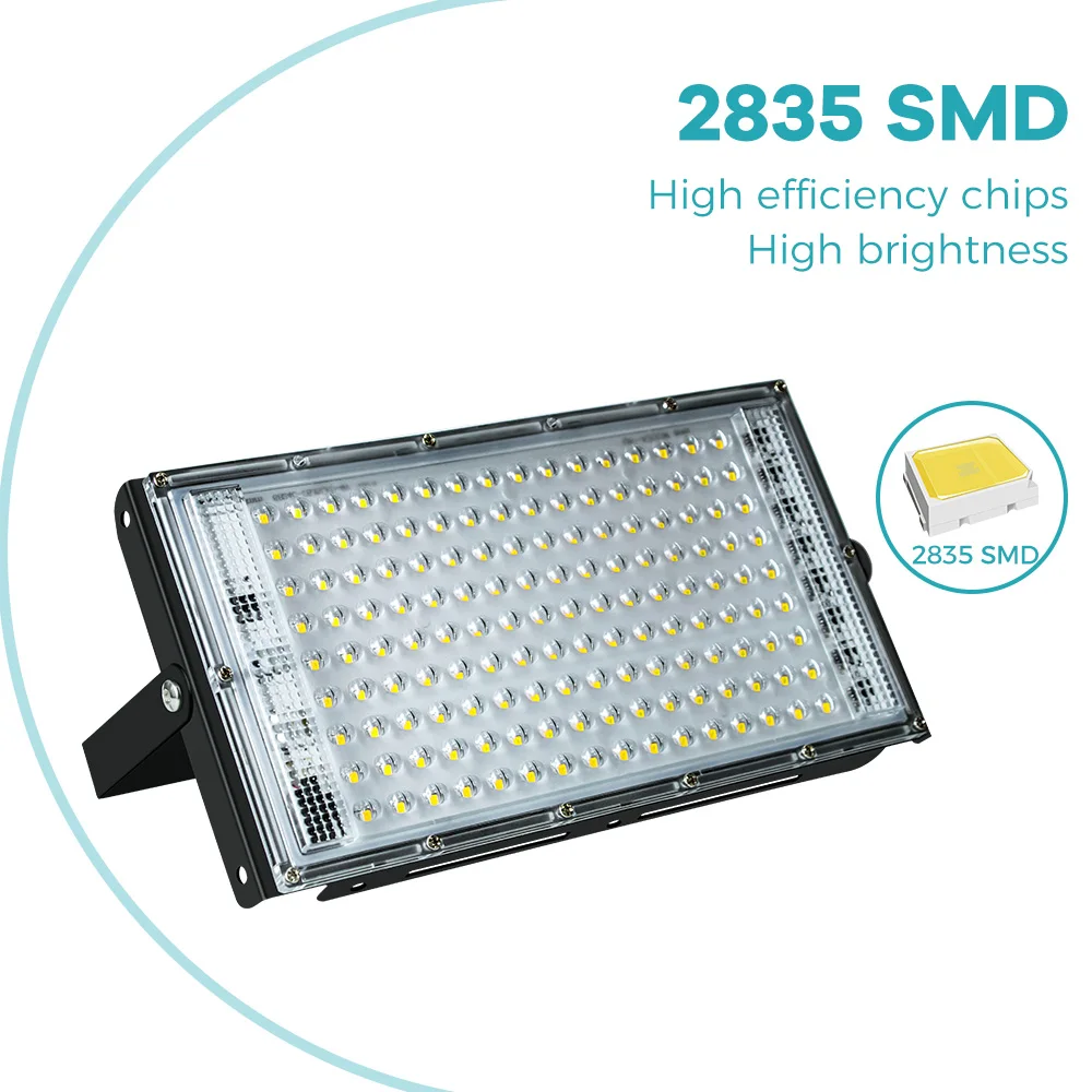 200W LED Flood Light Outdoor Waterproof Street Lamp 220V Super Bright Exterior Wall Lights Courtyard Corridor Garden Lighting