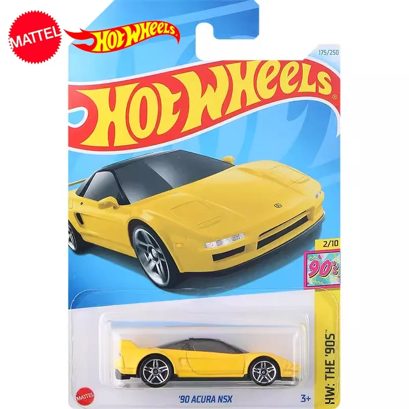 24K Original Hot Wheels Car 90 Acura NSX Toys for Boy Scale 1/64 Diecast Metal Model Voiture HW The 90S Collect Brinquedos Gift