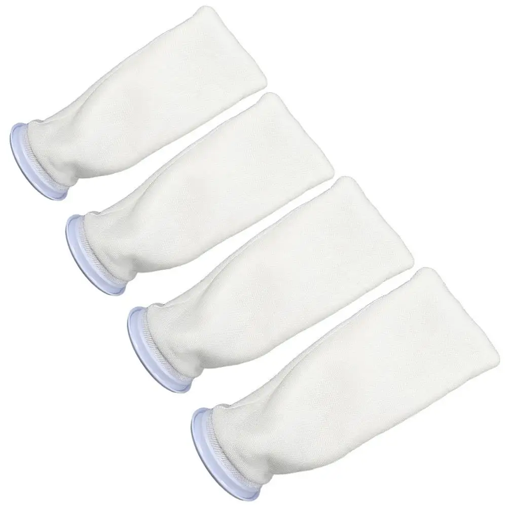 

4 Pcs Mesh Sink Strainer Fish Tank Filter Bag Pouches for Aquarium Filtering Tools Bracket Replacement Bags White Cotton Sock