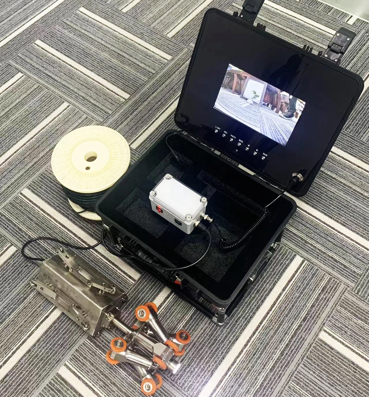 Batterie Rad Fern Pipeline Unterwasser Rohr Inspektion Roboter Kriechen Kamera