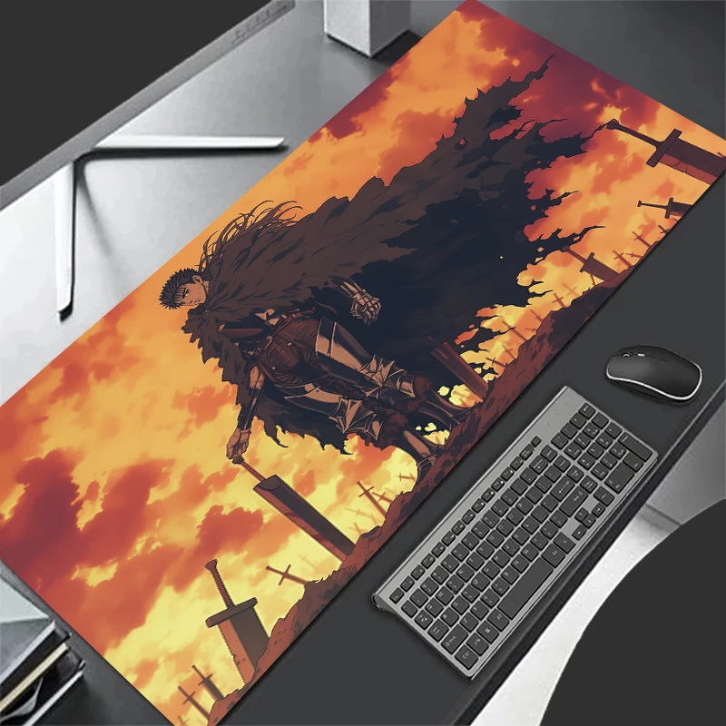 Guts Sword in Berserk Anime Mouse Pad New Large Computer Office Game Table Mats XXL Rubber Anti-slip Keyboard Mat Long Desk Pads