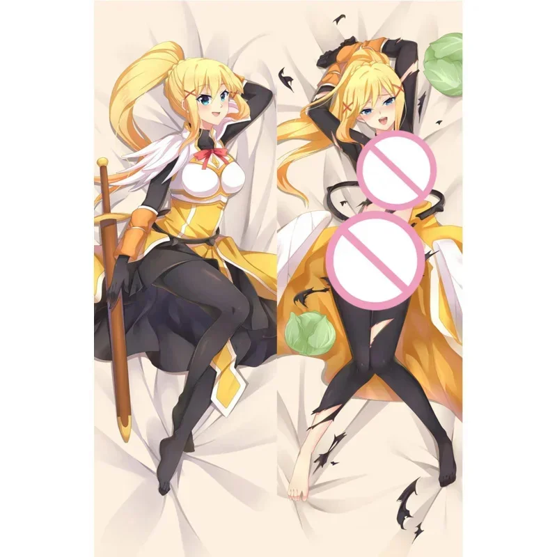 180cm konosuba darkness pillowcase cartoon Japanese anime hugging body pillow customize dakimakura cover sofa cushion decoration