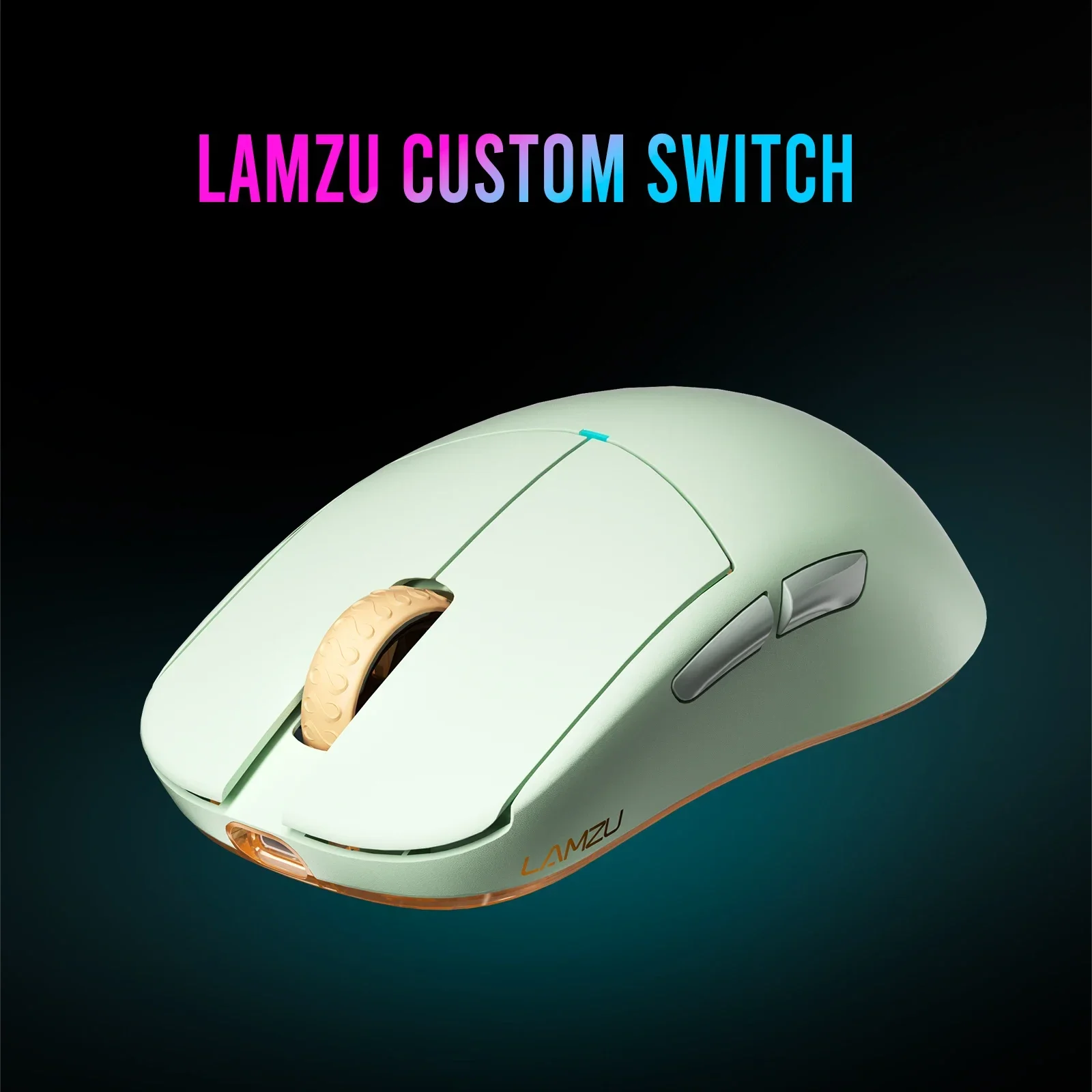 Imagem -06 - Lamzu-startis Mini Pro Mouse para Jogos sem Fio Mouse Leve para Jogos de Escritório Modo Duplo com Fio ou sem Fio Acessórios para pc Apollo 26000dpi 51g