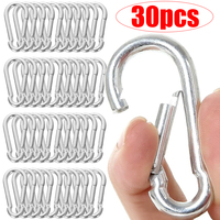 Mini Colorful Carabiner Keychain Gourd-shaped Buckles Spring Snap Hook Clip Key Ring Outdoor Camping Accessories Wholesale