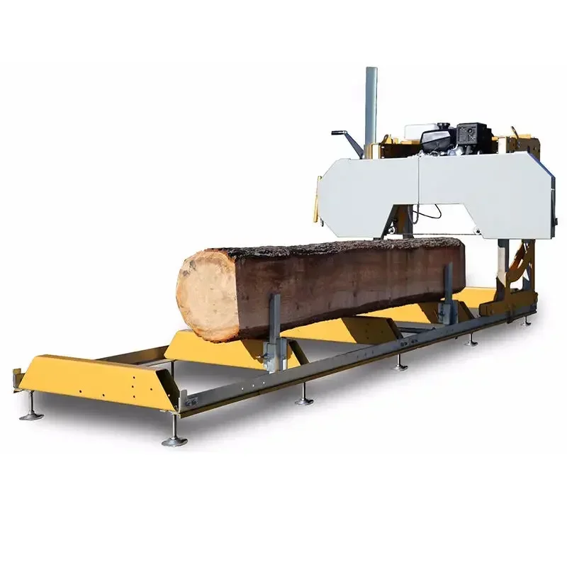 Sawmill 380V Horizontal Wood Cutting Band Wood Cutting Machine Adjustable Saw Arm Manual/Automatic Sawmill