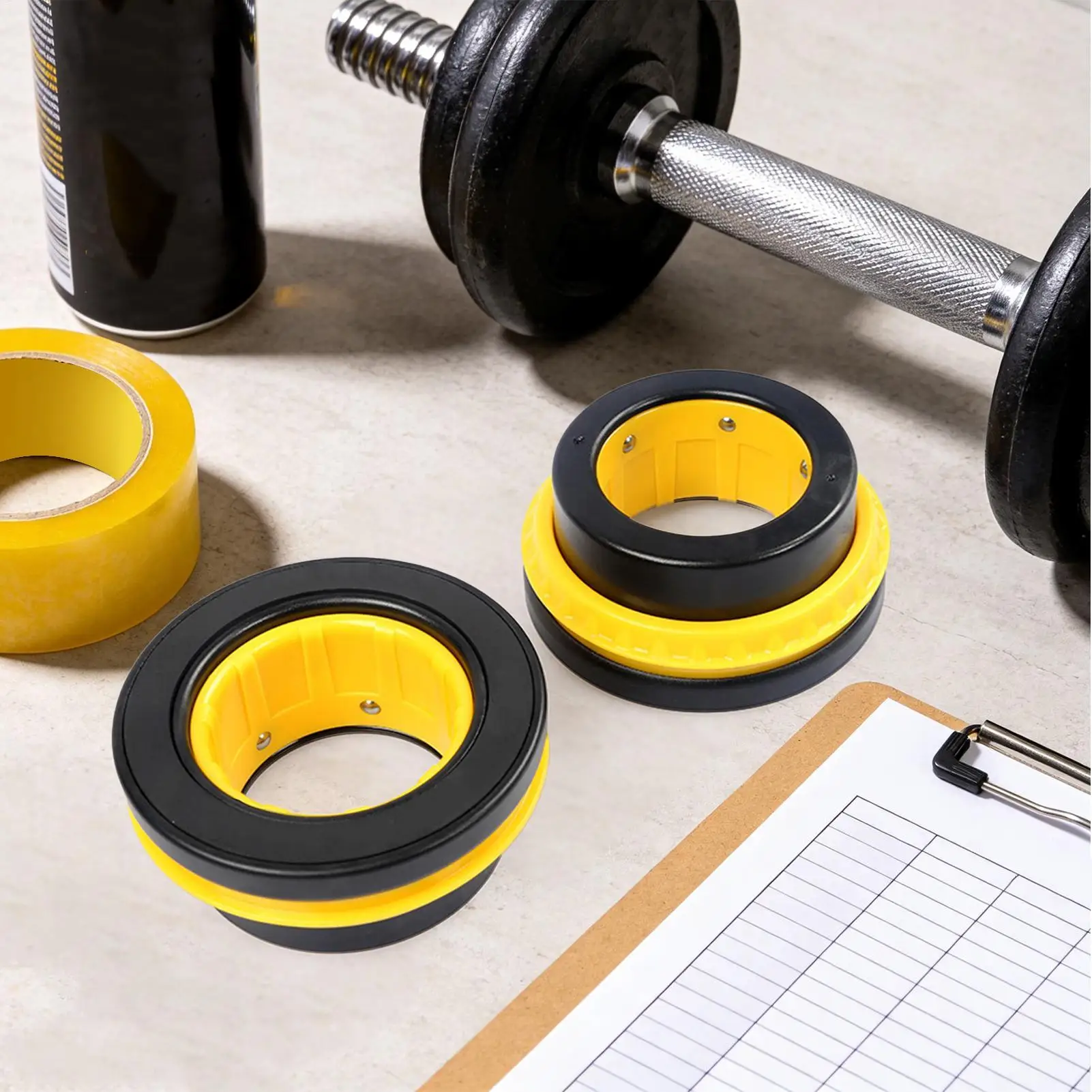 1 Pair Barbell Locking Clips Gym Weightlifting Collars for Dumbbell Barbell, Secure Weight Plate Clamps, Fitness Training parts