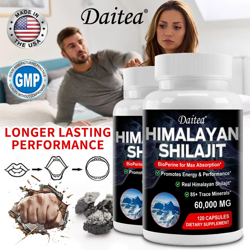 

Himalaya Shilajit Capsule - Trace Minerals& Fulvic Acid for Energy,Muscle Strength & Immunity, Endurance