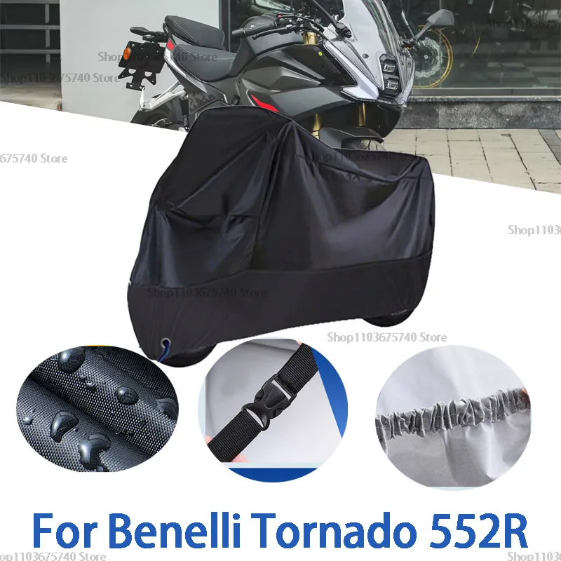 

Motorcycle Full Covers For Benelli Tornado 552R Car Outdoors Sun Protection Dust No Ear Thickened Oxford Clothcover Accessories