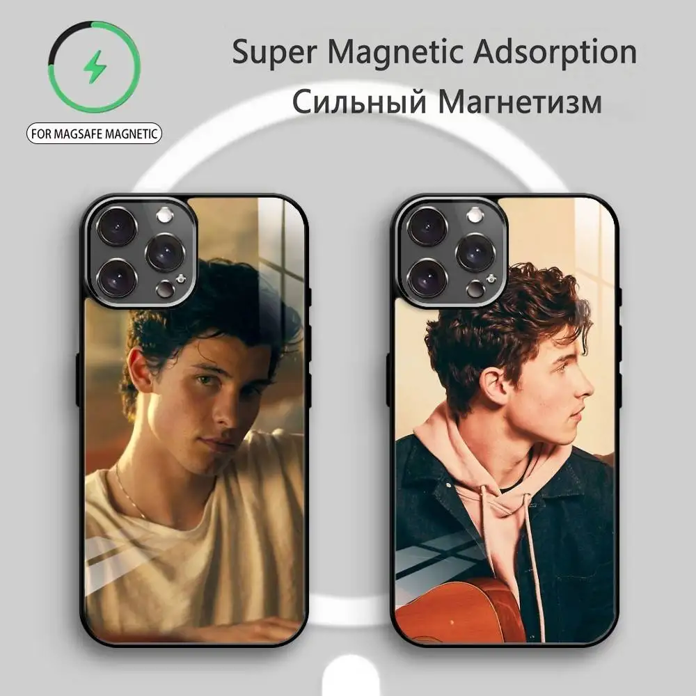 

S-Singer S-Shawn Mendes Phone Case For iPhone17,16,15,14,13,12,11 Plus,Pro Max Magnetic For Magsafe Wireless Charging