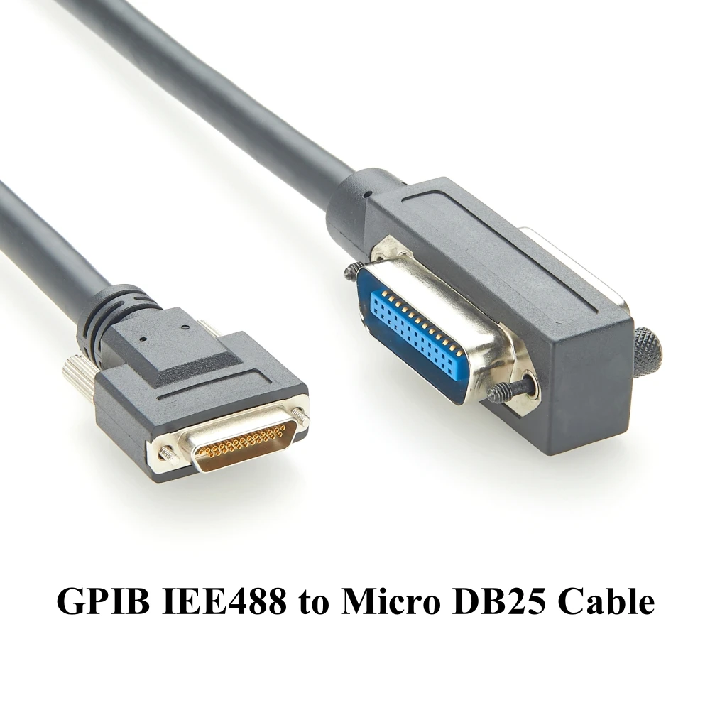 Micro D-Sub 25Pin Female to GPIB Cable GPIB IEE488 Micro DB25 Cable for PZ2100A Compatible Keysight PX0114A, PX0110A, Y1260A