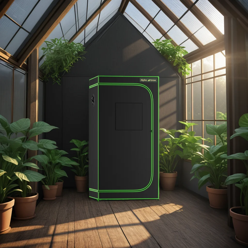 خيام ALPHAGROW Grow 2x2/3x3/4x2/4x4 قدم مدمجة - نظام مايلر المائي العاكس بنسبة 100% 1680D