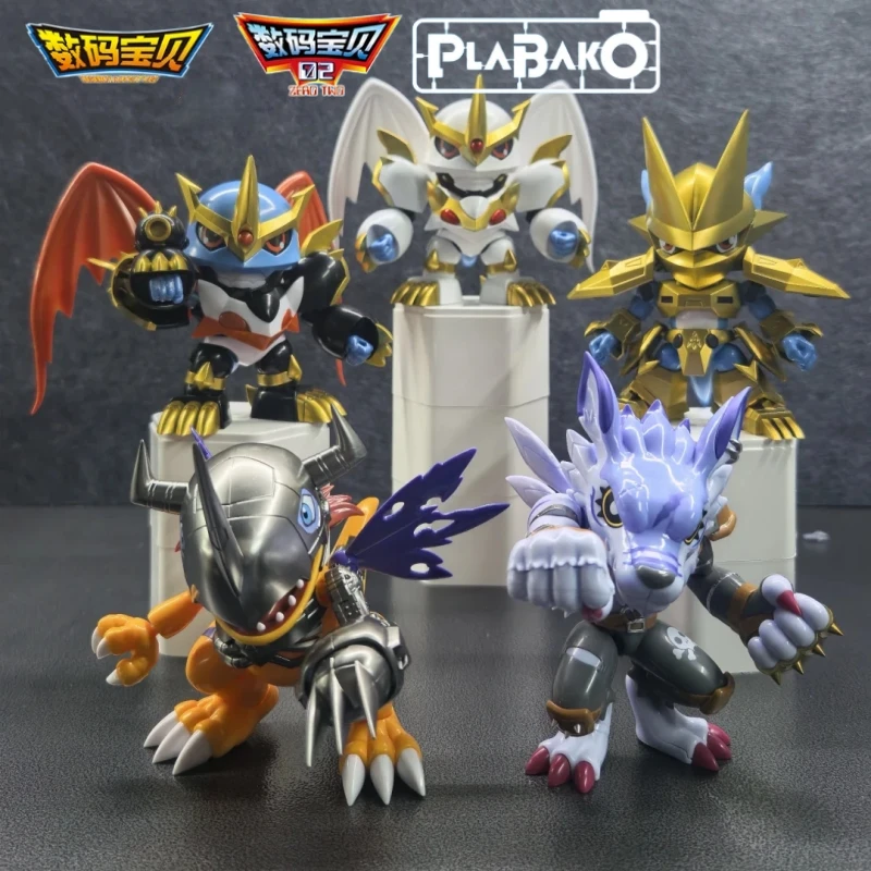 

Hot Bandai Namco Digimon Plabako Vol.2 Blind Box Assembled Figurine Anime Ornament High Restore Collectible Model Surprise Gifts