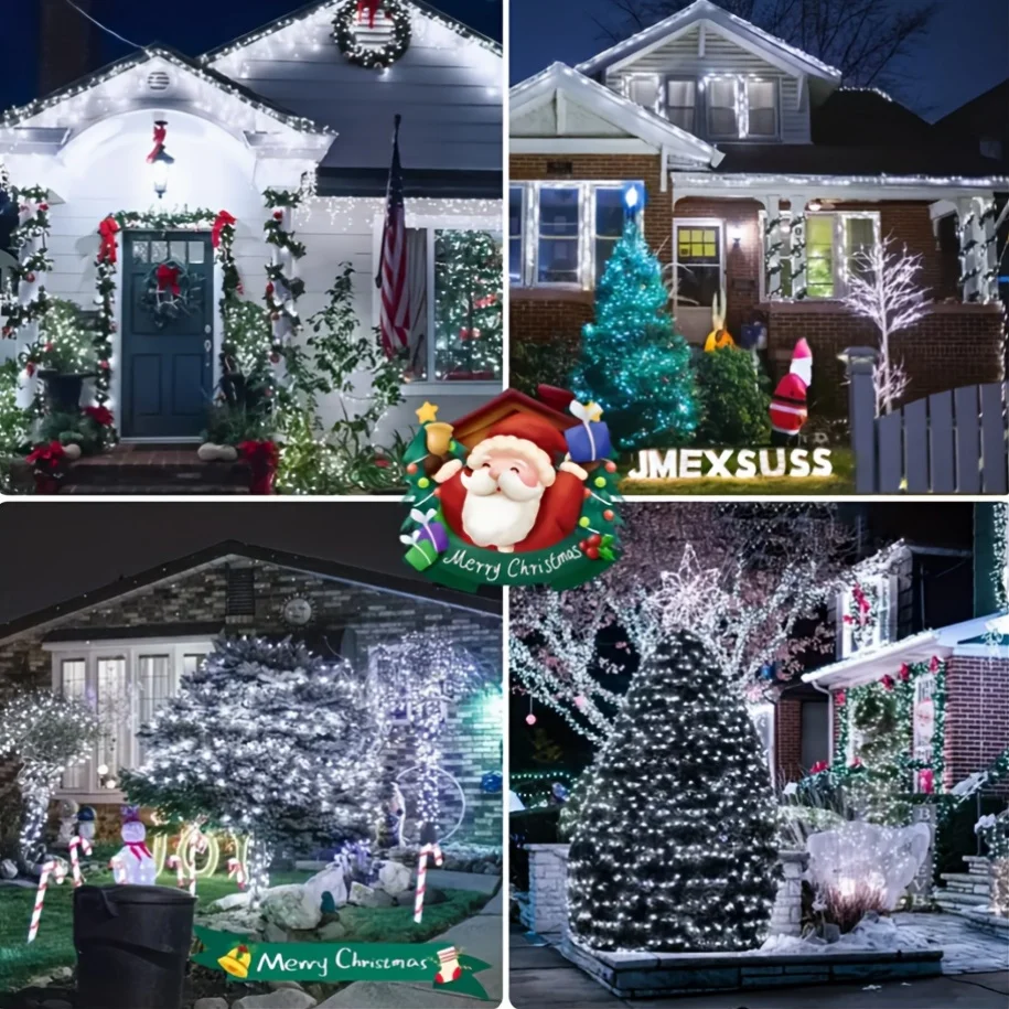 متعدد الألوان الشمسية LED سلسلة أضواء الشمسية الجنية الإضاءة أضواء الديكور في الهواء الطلق للحديقة، الفناء، الزفاف، زينة عيد الميلاد