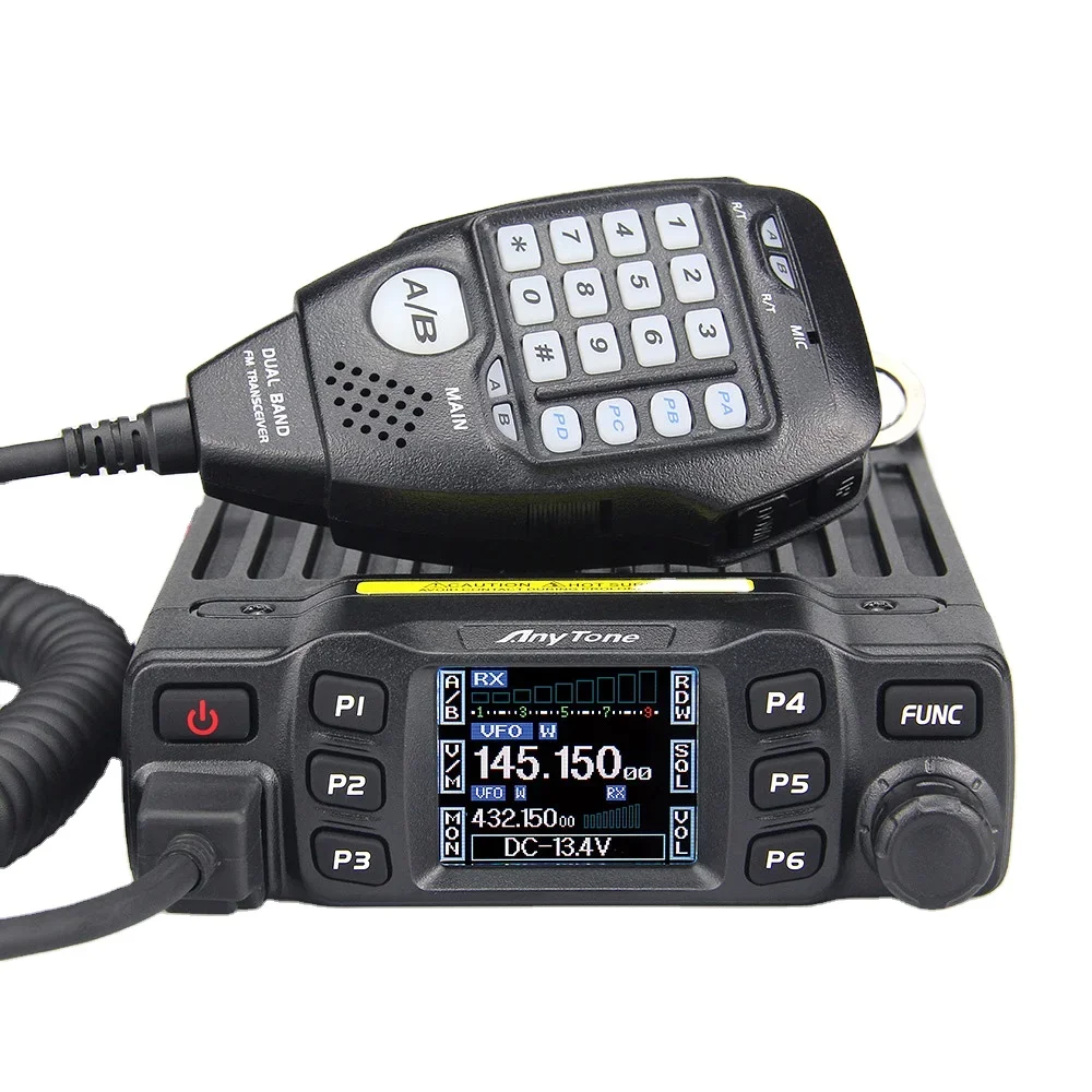 AnyTone AT-778UV II 25W / 15W / 5W  VHF 136-174MHz / UHF 400-490MHz Dual Band Mobile Transceiver