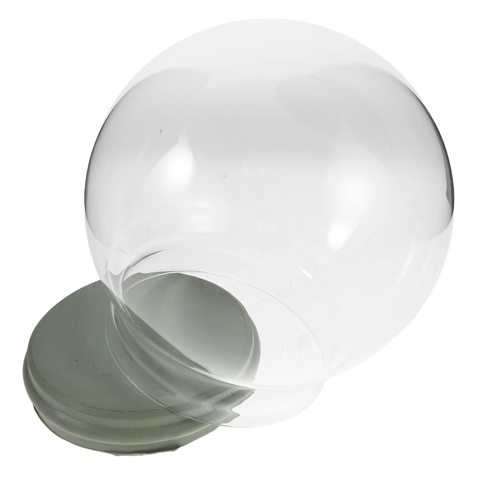 

Clear Glass Snow Globe Shell Thickened Design Fillable Water Globe DIY Christmas Ornament Holiday Keepsake Display