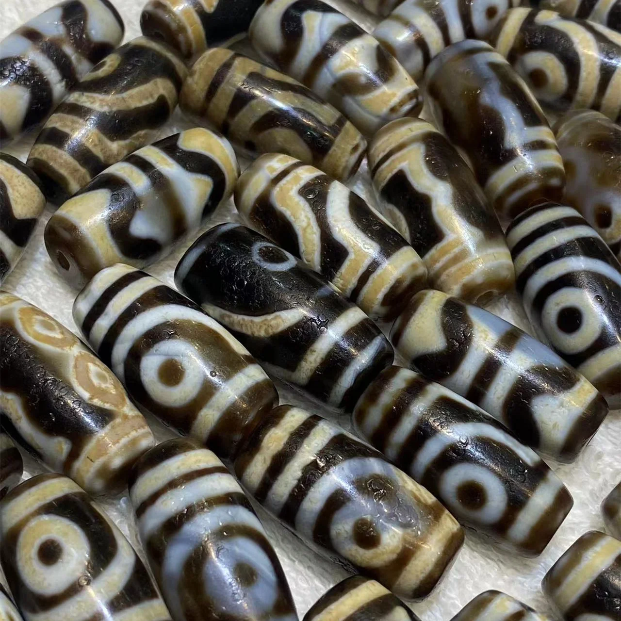 5pcs/lot Limited time discounts Premium variety Ethnic style Weathering of old material Tibetan agate dzi beads wholesale