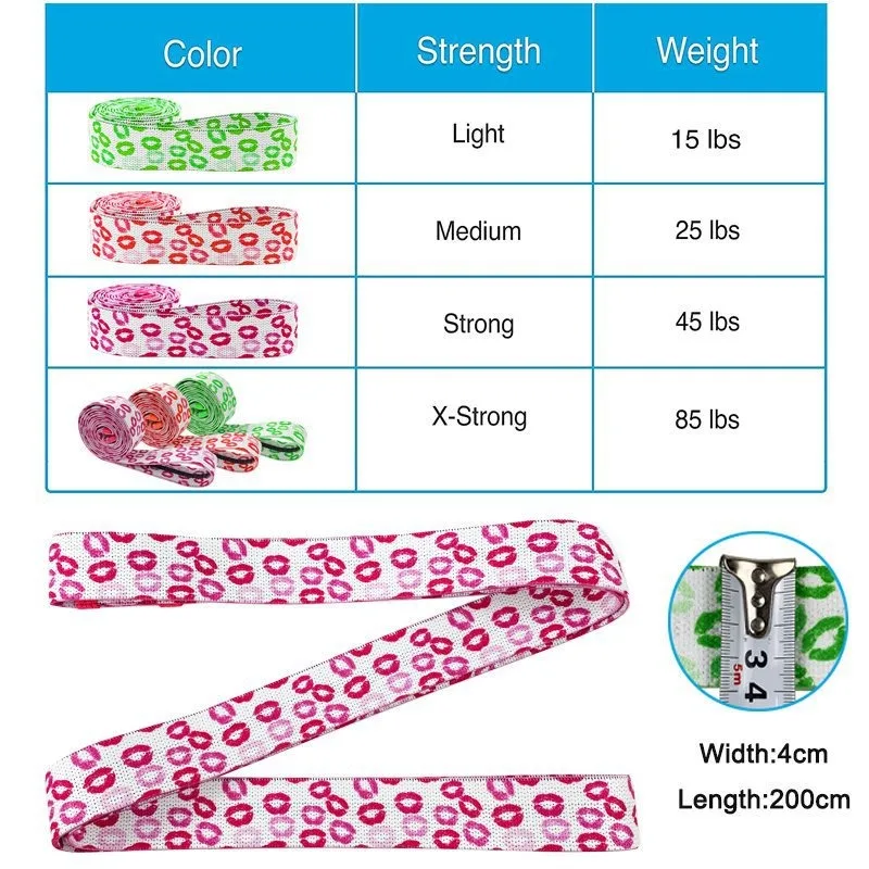 Resistance Band Fabric Elastic Exercise Band Home Workout Pilates Stretching Physiotherapy Rehabilitation Bodybuilding Training