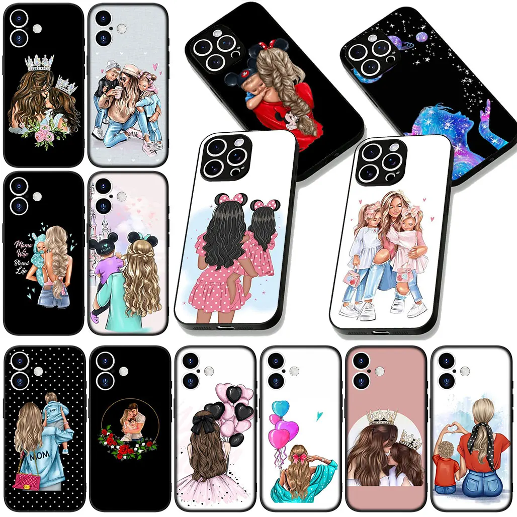 Capa de Telefone Feminina para Motorola Moto Edge – Mãe e Filha