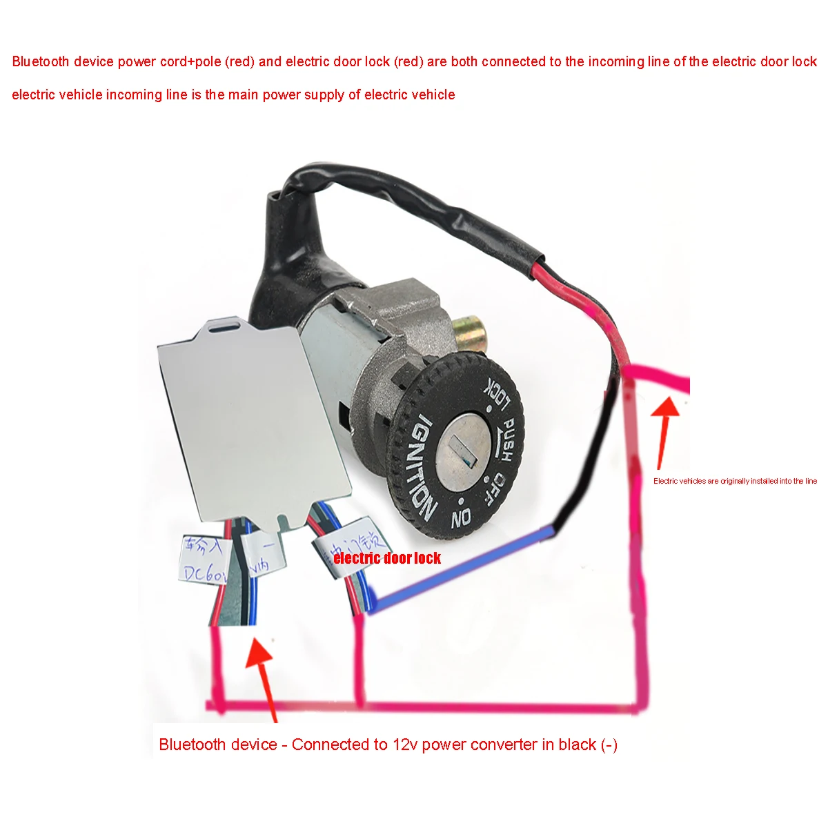 Electric CAR Phone Bluetooth Automatic Switch Auto Bluetooth Proximity start NO KEY FOR Electric Door Lock Bicycle Motorcycle