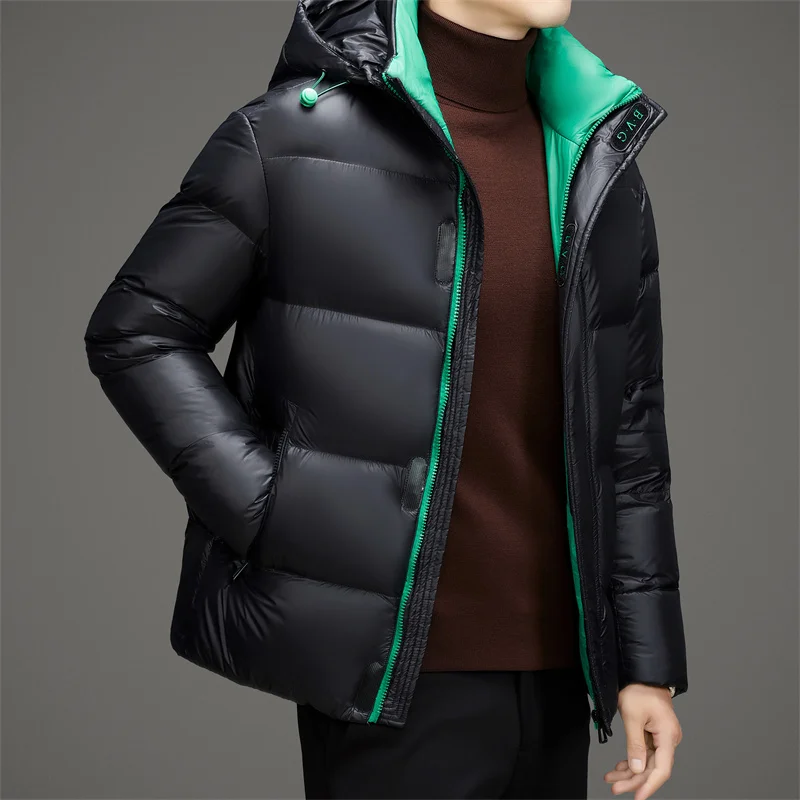 Yeae Kapuze 90 weiße Ente Daunen kurze Daunen jacke Designer kleidung Männer gepolsterte Winter jacke Männer Herren mantel Luxus kleidung Männer