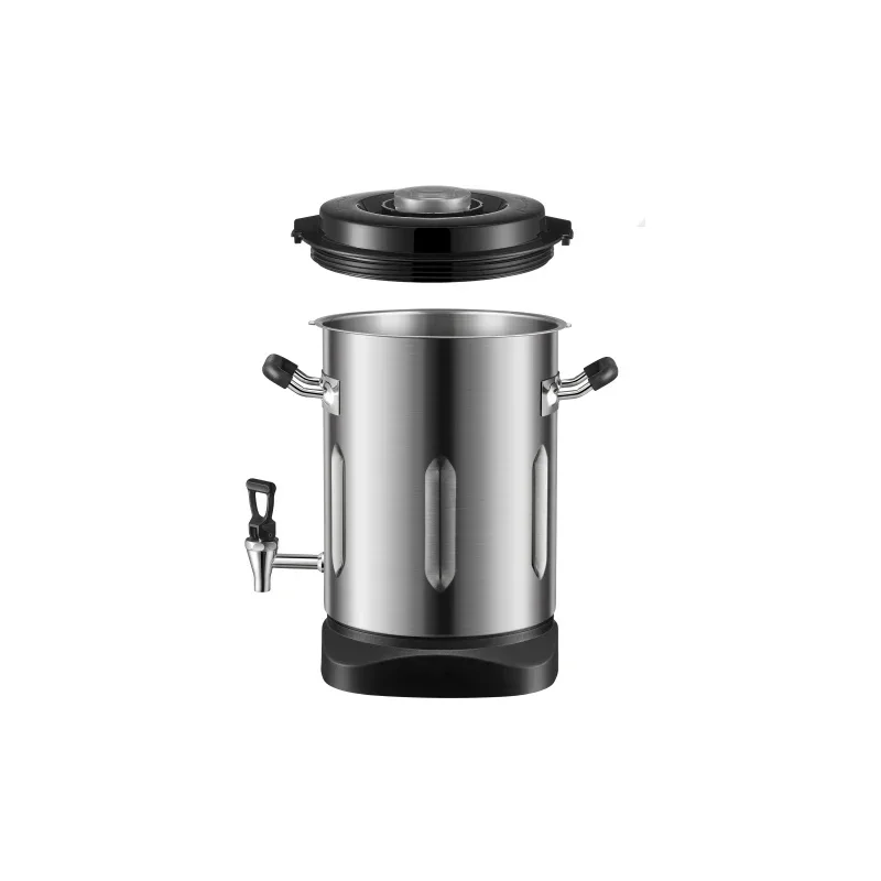 ماكينة تصنيع حليب فول الصويا التجارية المنزلية 220 فولت 10 لتر 22 لتر، تسخين، خالية من الخبث، خالية من الفلتر، طحن وغليان، ريفي عالي السعة