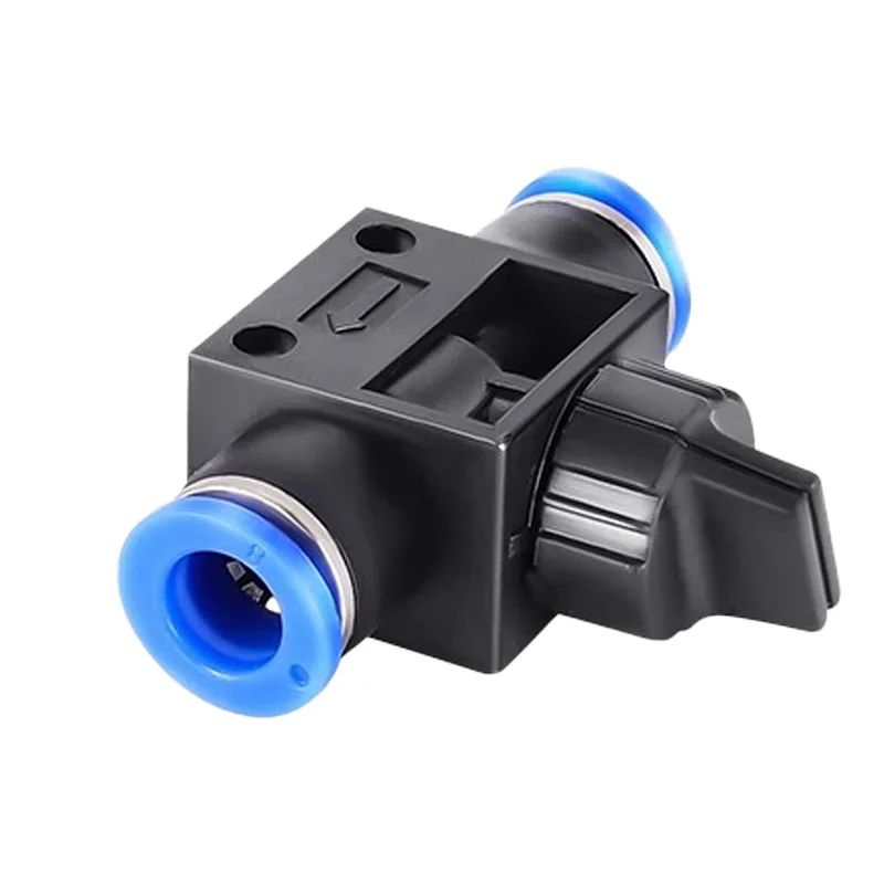 HVFF Pneumatic Fitting 2 Way Quick Push Connector Tube Hose Air Pneumatic Parts Plastic Switch Controller 4mm 6mm 8mm 10mm 12mm