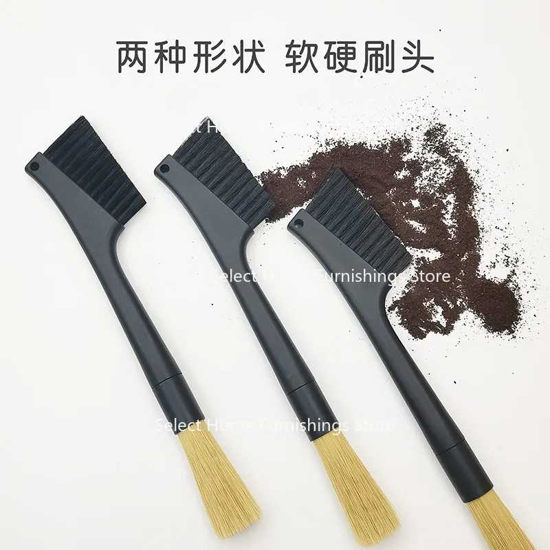 

Suitable for Coffee Machine Brush, Bean Grinder, Double Head Cleaning Brush, Long Handle Soft Brush