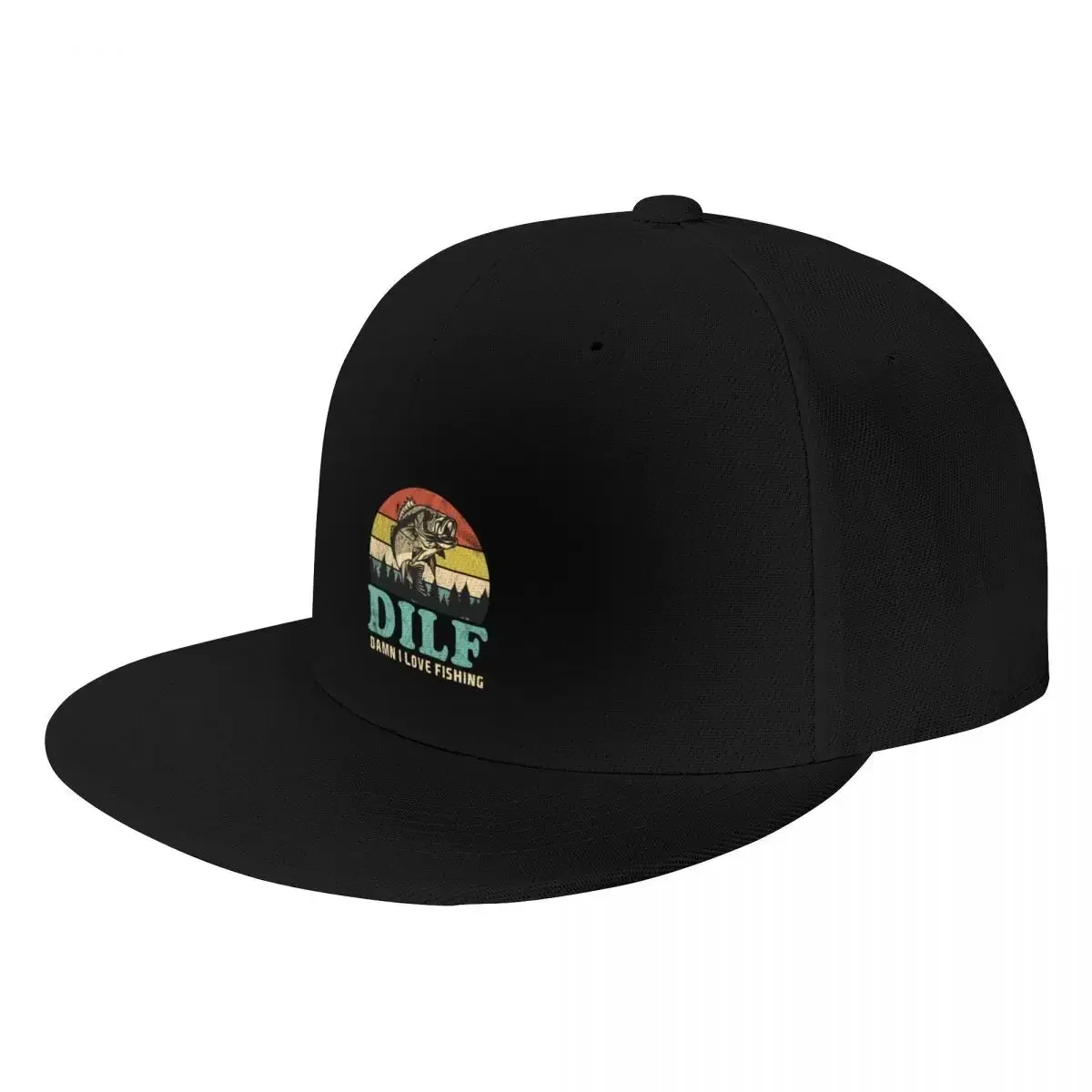 2026 DILF - Damn I Love Fishing Baseball Cap Hood Military Tactical Cap Sunscreen Girl Men's