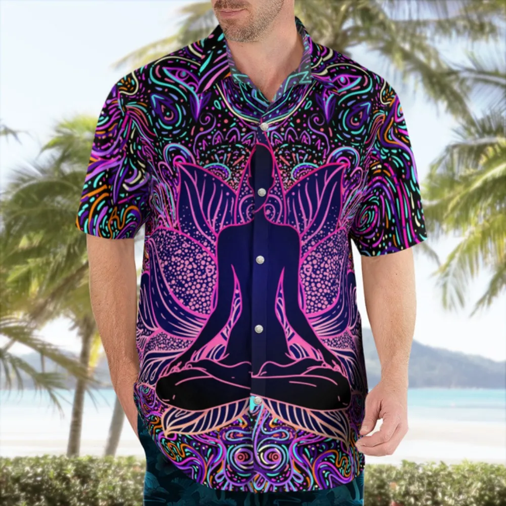 Summer Hawaiian Cartoo N Floral Casual Shirt Hot Sale For Men 3d Short Sleeve Beach Oversized Funny Clothing Fashion