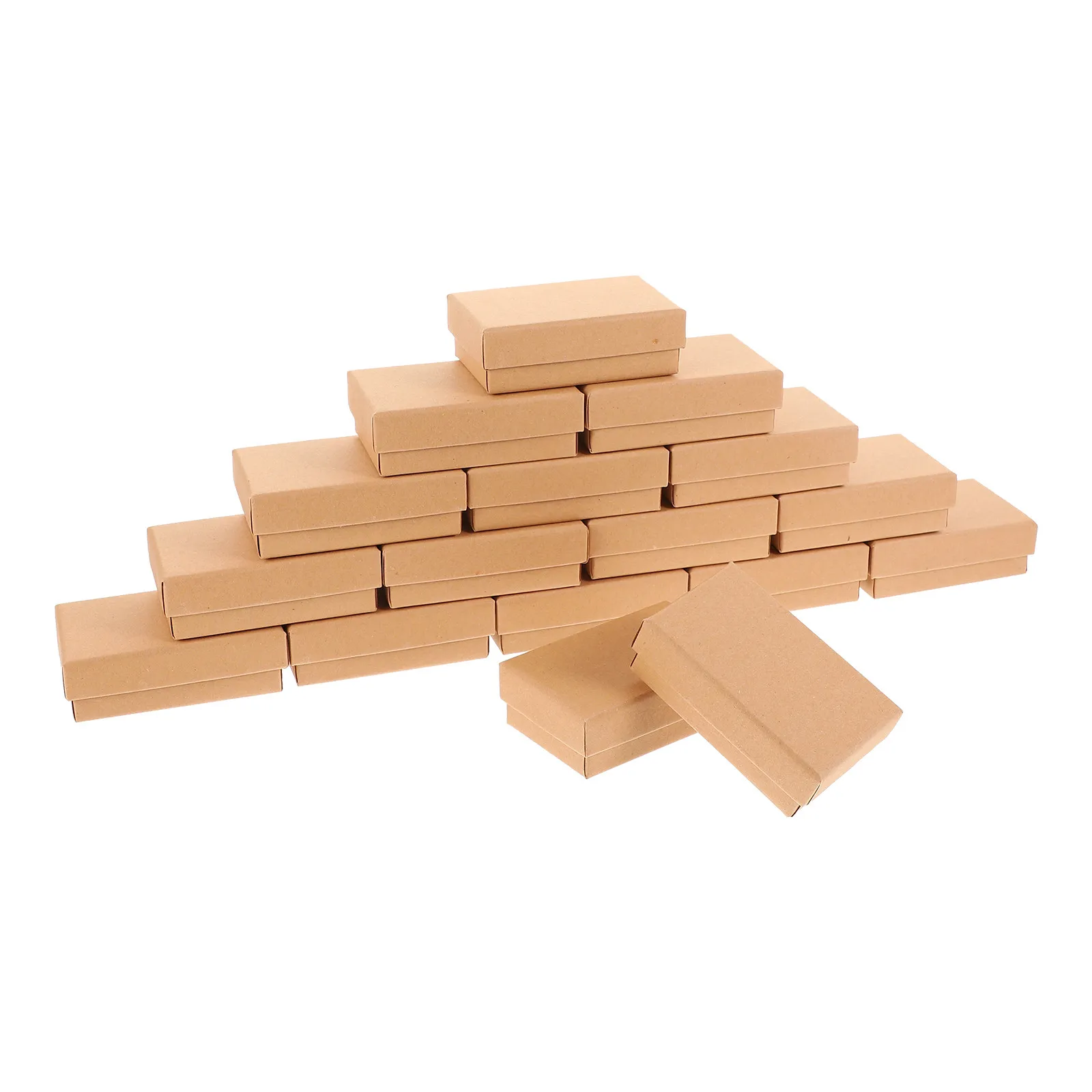 

Набор из 24 элегантных картонных коробок для украшений: портативные легкие подарочные коробки для хранения и демонстрации ожерелий, браслетов и колец для женщин и девушек