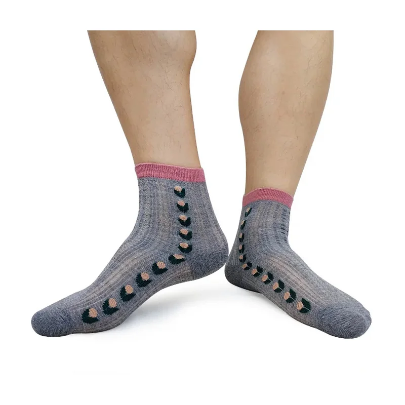 Striped Mens Business Formal Socks With Embroidery Sexy Dress Suit Hose Fashion New Summer Erotic Socks Business Gifts