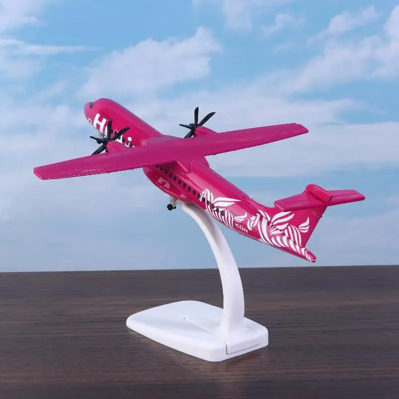 1 مجموعة دييكاست محاكاة طائرة نموذجية مع عجلات الهبوط الكورية مرحبا الخطوط الجوية ATR 20 سنتيمتر سبيكة معدنية طائرة طائرة #1