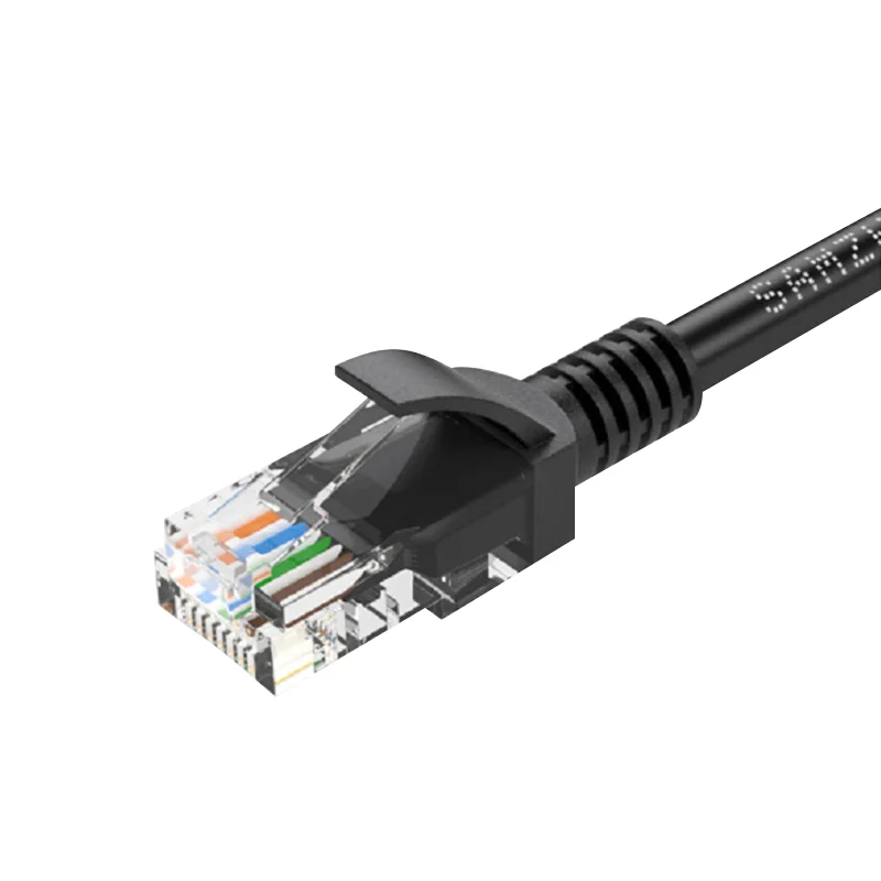 Czarny przewód Ethernet RJ45 CAT-5 Lan Kabel krosowy sieciowy Kompatybilny kabel krosowy do komputera Kable o wielu specyfikacjach