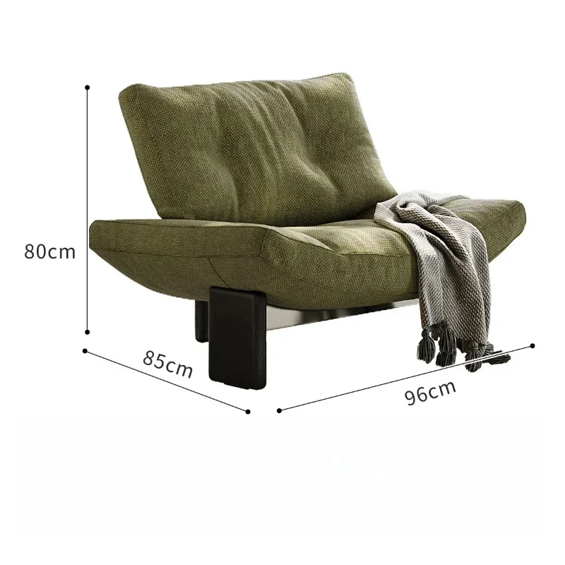 

Medieval style living room single sofa chair, balcony creative retro lazy leisure chair