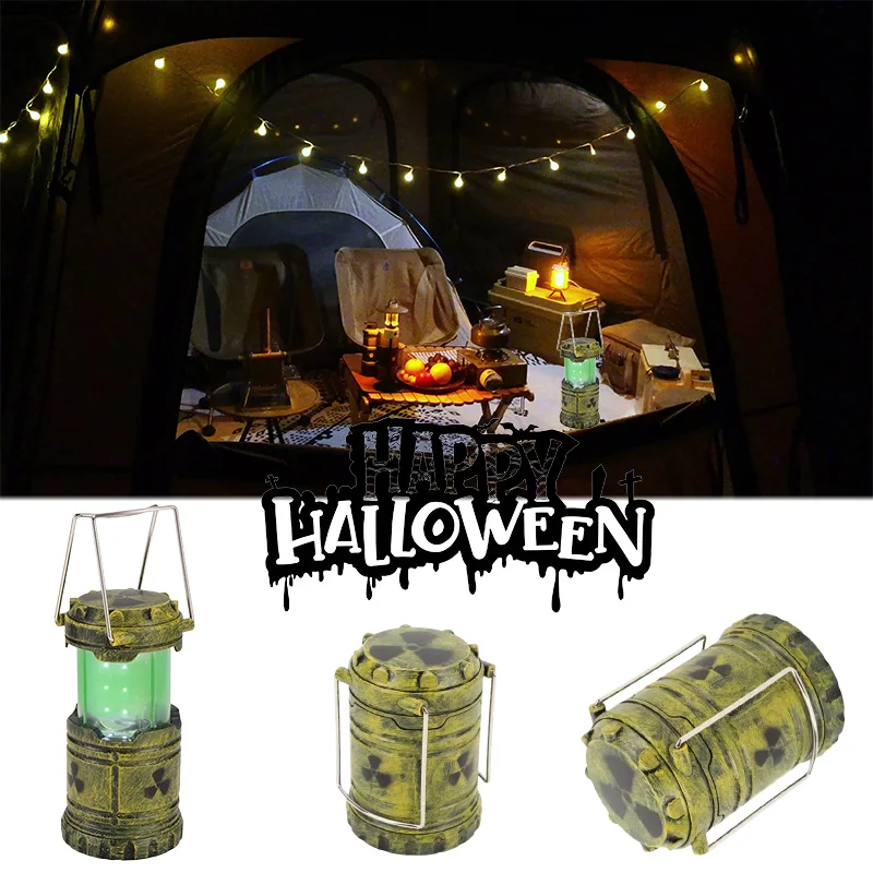 Ręczna Mini Lampa Reaktora Jądrowego Przenośna Lampka Symulacyjna z Przyciskiem Idealna na Kemping Awaryjne Przetrwanie Nowość Prezent na Halloween