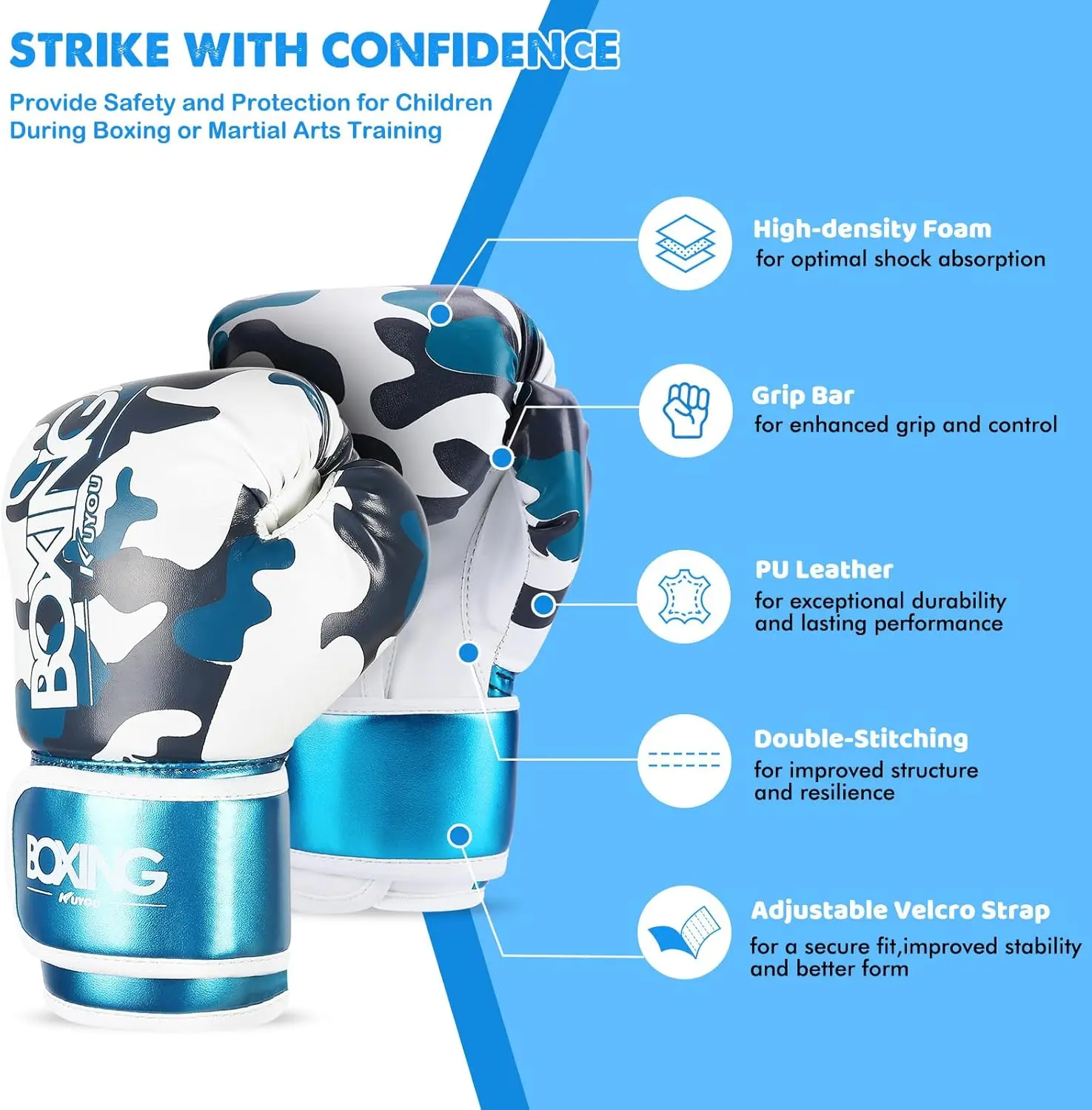 أطفال قفازات الملاكمة قفازات الملاكمة للأطفال طفل بولي Cartoon الكرتون شرارة التدريب قفازات الملاكمة للبنين بنات كيك بوكسينغ MMA #4
