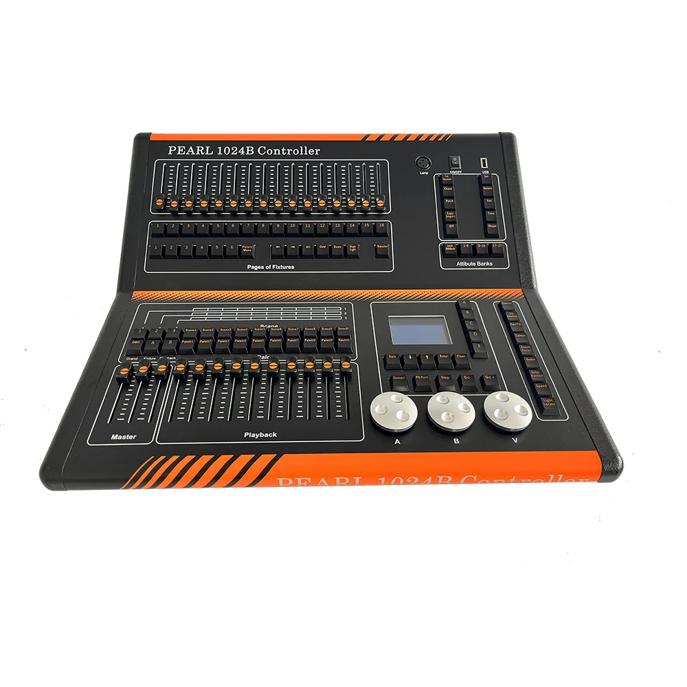 Imagem -02 - Chave Profissional Botão de Iluminação Fold Pérola Controlador 1024b Dmx 512 Console Trabalho para o Palco Feixe de Luz Movendo Cabeça Led Lâmpada ma