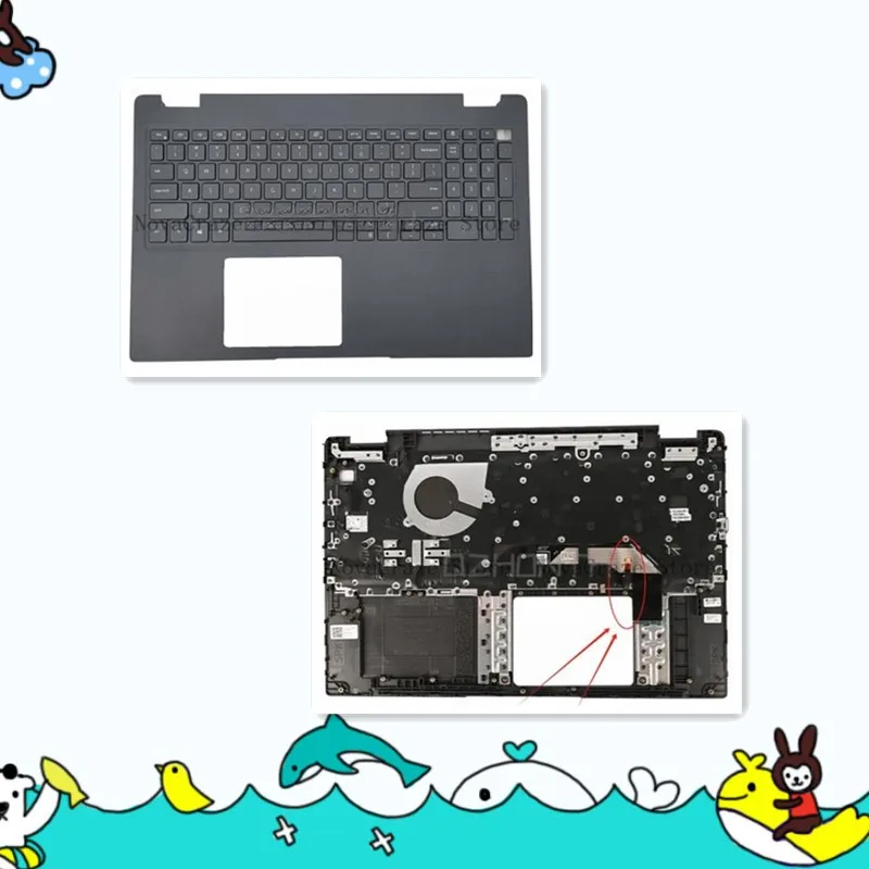 

0JYG4Y New For Latitude 3510 E3510 Palmrest Upper Case w/ Backlit Keyboard 0JYG4Y