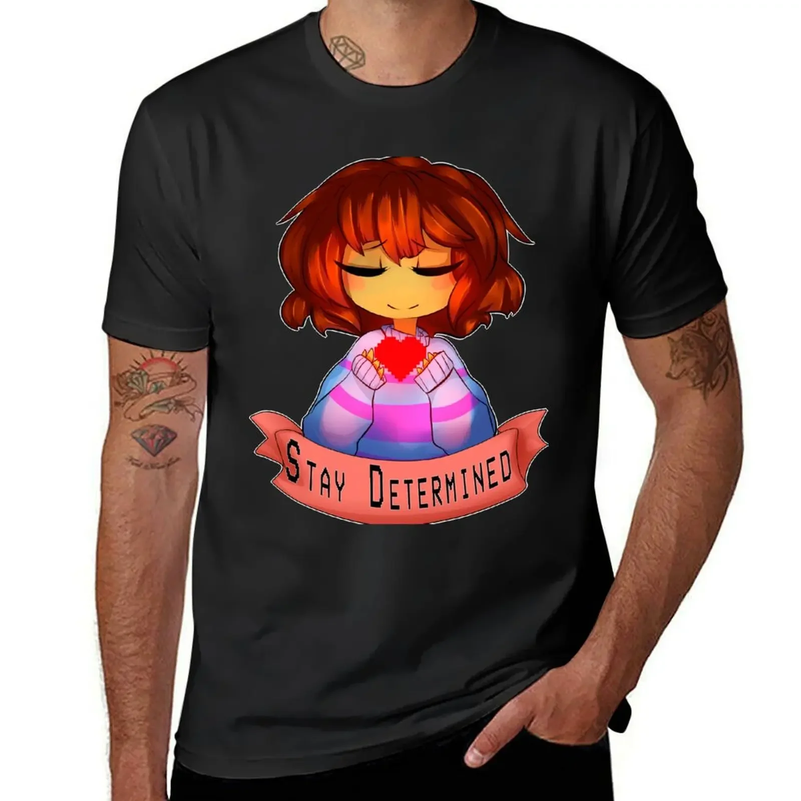 

Undertale - Stay Determined T-Shirt anime anime t shirts mens clothing