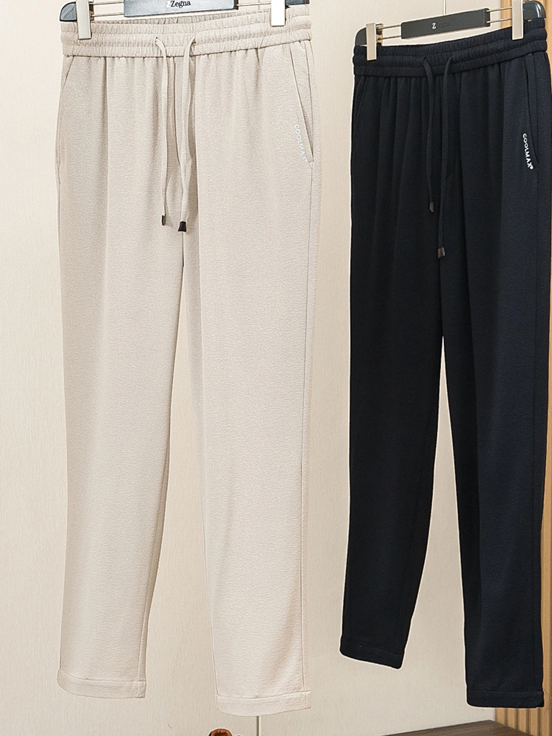 

Coolmax Men's Lightweight Qui Dry Casual Pants Summer Cool Sensation Sport Long Trousers Straight Leg ket Faion Urban ...